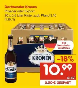 Netto Marken-Discount Dortmunder kronen pilsener oder export Angebot