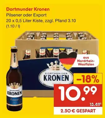 Netto Marken-Discount Dortmunder kronen pilsener oder export Angebot