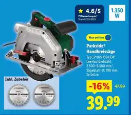 Lidl PARKSIDE Handkreissäge Angebot