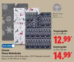 Lidl Livarno Fleece-Bettwäsche Angebot