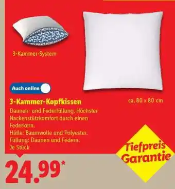 Lidl 3-Kammer- Kopfkissen Angebot