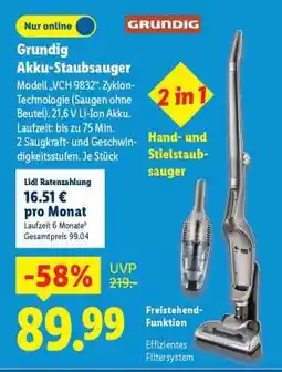Lidl Grundig Akku-Staubsauger Angebot
