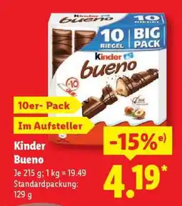 Lidl Kinder Bueno Angebot