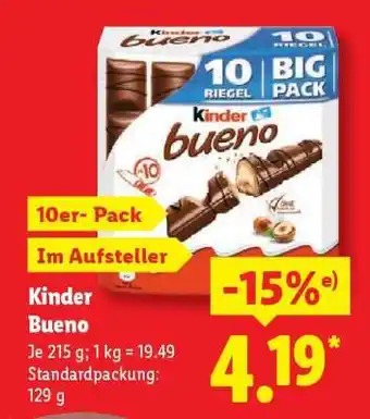 Lidl Kinder Bueno Angebot