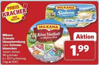 Famila Nord Ost Milkana Schmelzkäsezubereitung oder Schmelzkäseecken Angebot