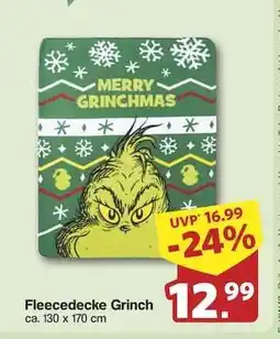Famila Nord Ost Fleecedecke Grinch Angebot