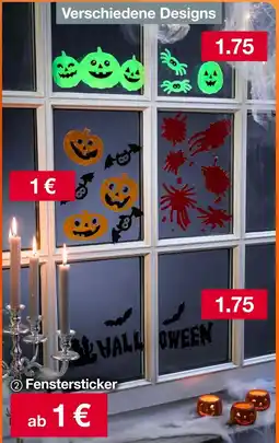 Woolworth Fenstersticker Angebot