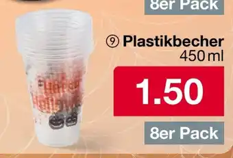 Woolworth Plastikbecher 450 ml Angebot