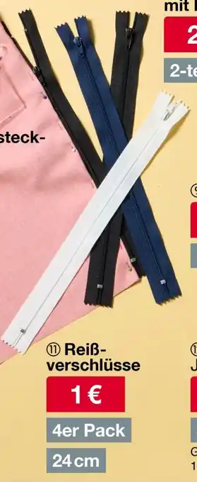 Woolworth Reißverschlüsse 4er Pack Angebot