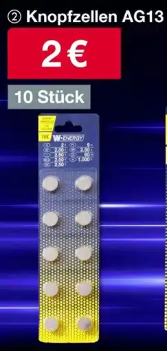 Woolworth W-ENERGY Knopfzellen AG13 Angebot