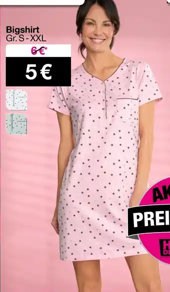 Woolworth Bigshirt Angebot