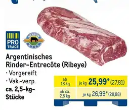 METRO Argentinisches Rinder-Entrecôte (Ribeye) Angebot
