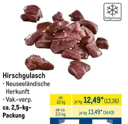 METRO Hirschgulasch Angebot