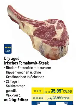 METRO METRO Chef Dry aged Irisches Tomahawk-Steak Angebot