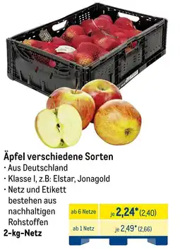 METRO Äpfel verschiedene Sorten Angebot