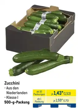 METRO Zucchini Angebot