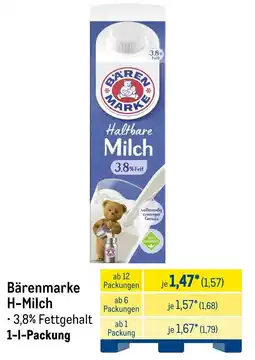 METRO Bärenmarke H-Milch Angebot