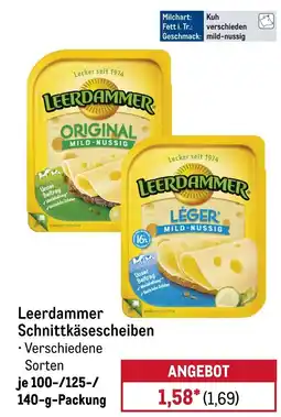 METRO Leerdammer Schnittkäsescheiben Angebot