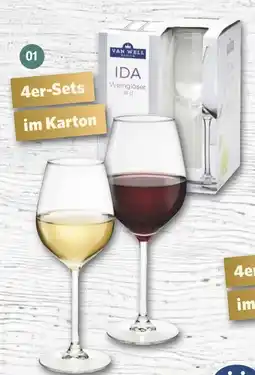 Famila Nord West VAN W WELL Weingläser IDA Angebot