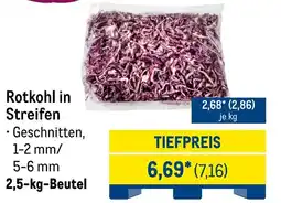 METRO Rotkohl in Streifen Angebot