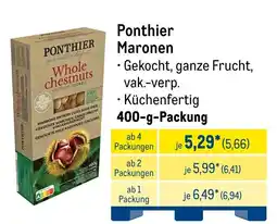 METRO Ponthier Maronen Angebot