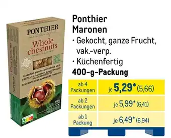 METRO Ponthier Maronen Angebot