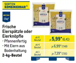 METRO METRO Chef Frische Eierspätzle oder Eierknöpfle Angebot