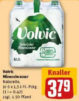 REWE Volvic Mineralwasser Naturelle Angebot