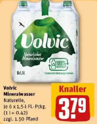 REWE Volvic Mineralwasser Naturelle Angebot
