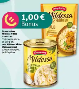 REWE Hengstenberg Mildessa Mildes Sauerkraut oder Mildessa Mildes Weinsauerkraut Angebot