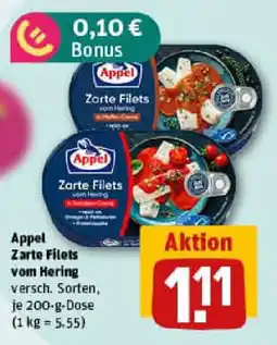 REWE Appel Zarte Filets vom Hering Angebot