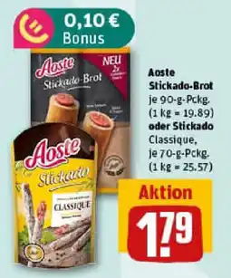 REWE Aoste Stickado-Brot oder Stickado Angebot