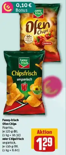 REWE Funny-frisch Ofen Chips oder Chipsfrisch Angebot