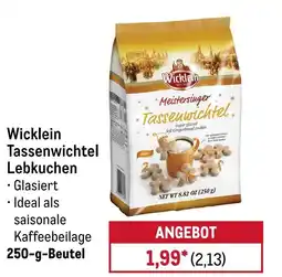 METRO Wicklein Tassenwichtel Lebkuchen Angebot