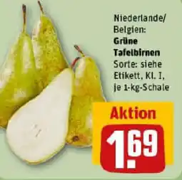 REWE Grüne Tafelbirnen Angebot