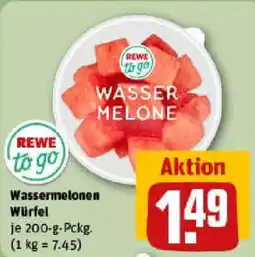 REWE Wassermelonen Würfel Angebot