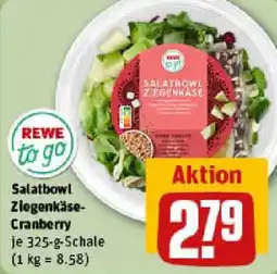 REWE Salatbowl Ziegenkäse- Cranberry Angebot