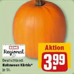 REWE Halloween Kürbis Angebot