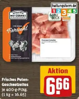 REWE Frisches Puten- Geschnetzeltes Angebot
