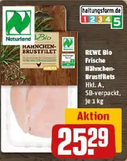 REWE REWE Bio Frische Hähnchen- Brustfilets Angebot