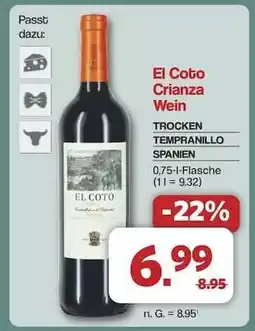 Famila Nord Ost El Coto Crianza Wein Angebot