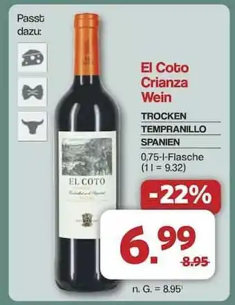 Famila Nord Ost El Coto Crianza Wein Angebot