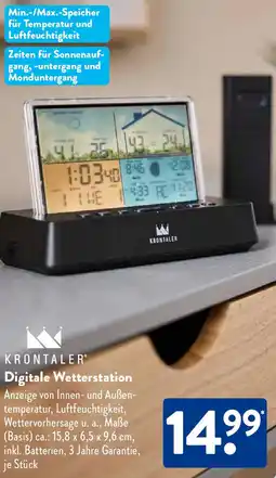 Aldi Süd KRONTALER Digitale Wetterstation Angebot