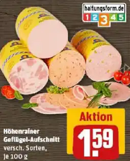 REWE Höhenrainer Geflügel-Aufschnitt Angebot