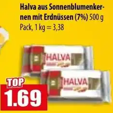 Mix Markt Halva aus Sonnenblumenkernen mit Erdnüssen Angebot