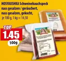 Mix Markt HOSYAUSHKA Schweinebauchspeck nass gesalzen/geräuchert Angebot
