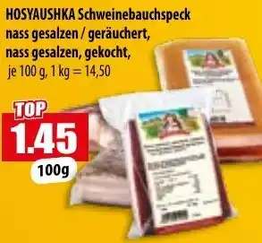 Mix Markt HOSYAUSHKA Schweinebauchspeck nass gesalzen/geräuchert Angebot