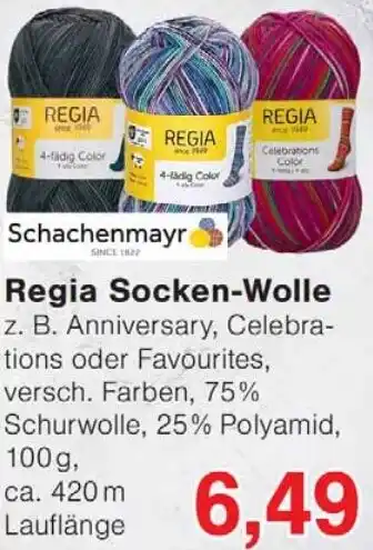 Wiglo Wunderland Schachenmayr Regia Socken-Wolle Angebot