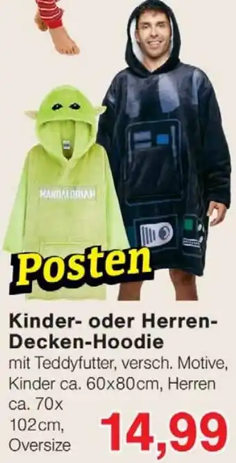Wiglo Wunderland Kinder oder Herren Decken-Hoodie Angebot