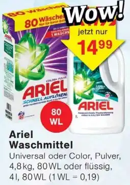 Wiglo Wunderland Ariel Waschmittel Angebot